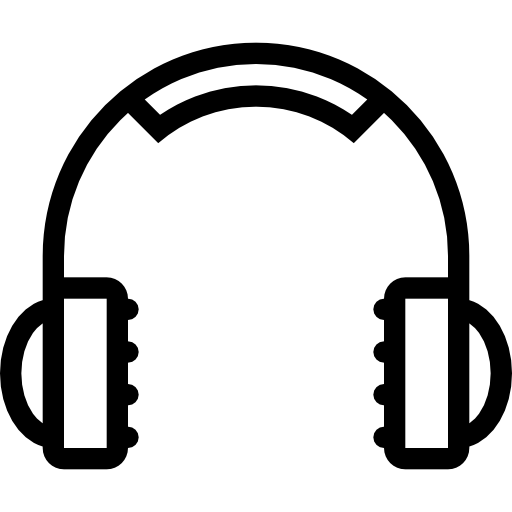 słuchawki Coloring Lineal ikona