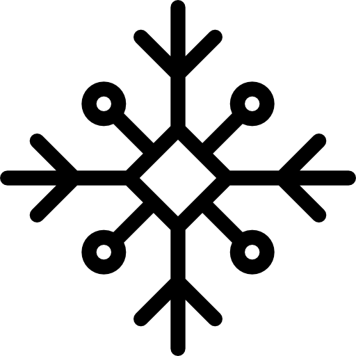 sneeuwvlok Coloring Lineal icoon