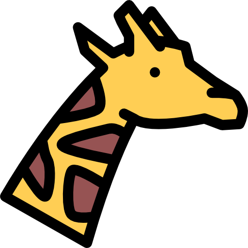 giraffe Coloring Color icoon