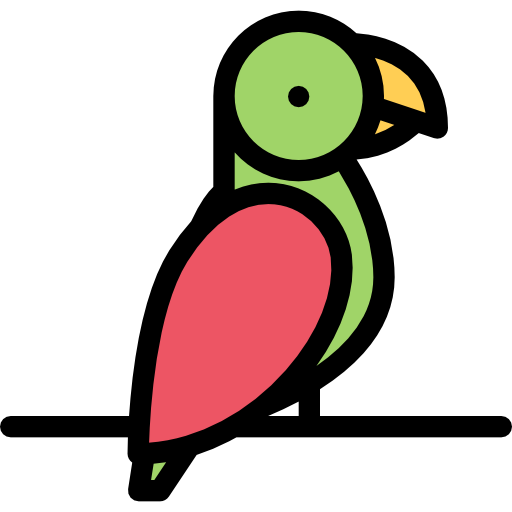 perroquet Coloring Color Icône