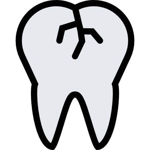 Broken tooth Coloring Color icon