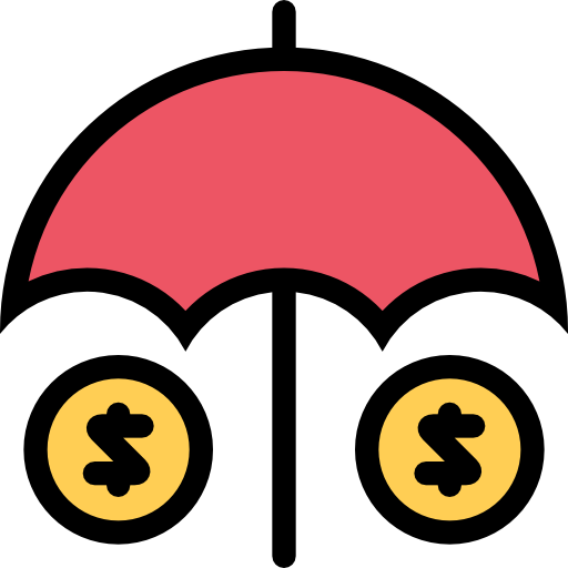 Investment insurance Coloring Color icon