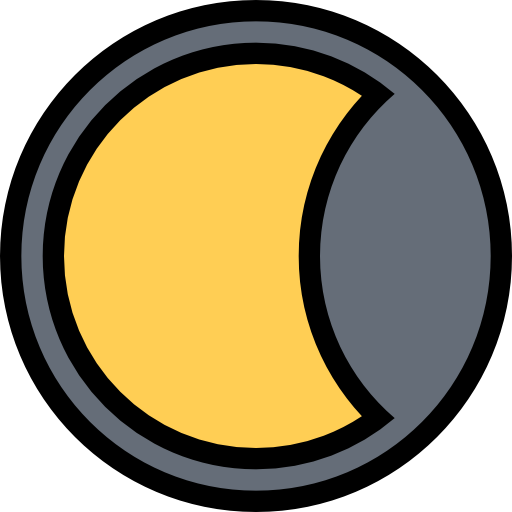 półksiężyc Coloring Color ikona