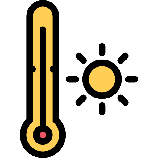 termómetro Coloring Color icono