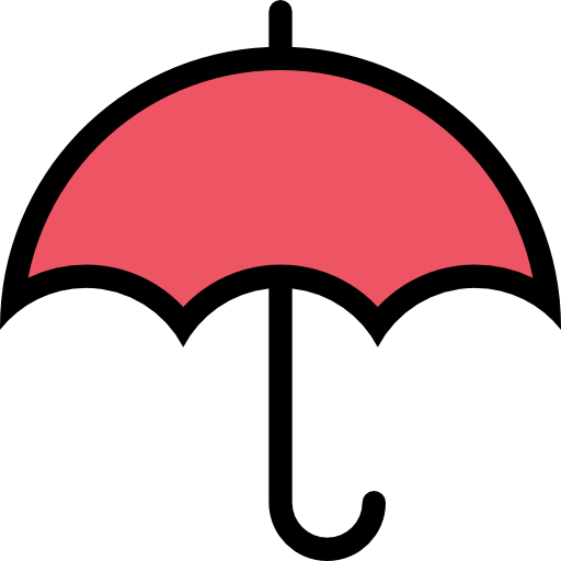 paraguas Coloring Color icono
