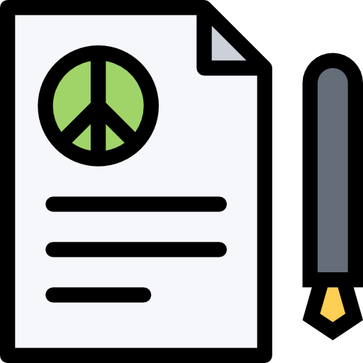 trattato di pace Coloring Color icona