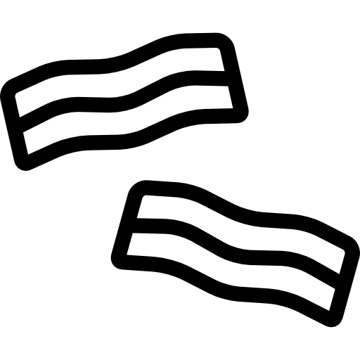 bacon Coloring Lineal Ícone