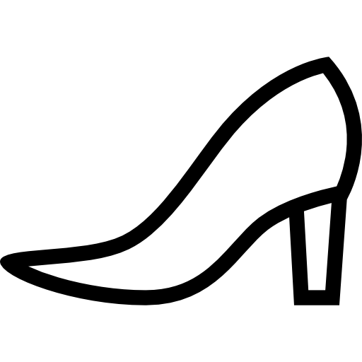 high heel Coloring Lineal icon