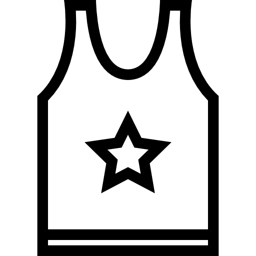 Basketball jersey Coloring Lineal icon