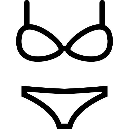 lingerie Coloring Lineal Ícone