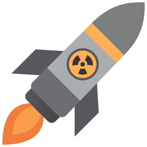 Missile Amethys Design Flat icon