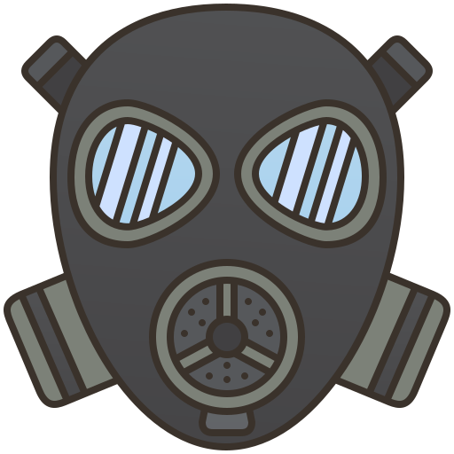 Gas mask Amethys Design Lineal Color icon