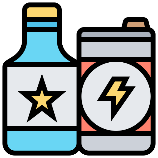 Energy drink Meticulous Lineal Color icon