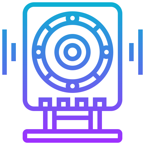 cámara de cctv Meticulous Gradient icono