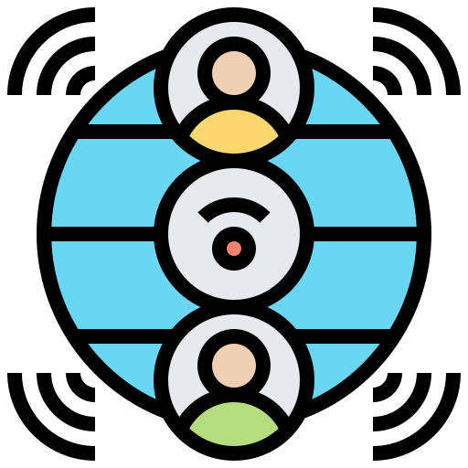 conexión global Meticulous Lineal Color icono