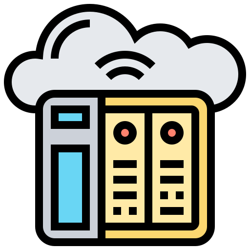 Облачный сервер Meticulous Lineal Color иконка