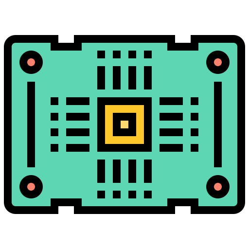 Pcb board Meticulous Lineal Color icon