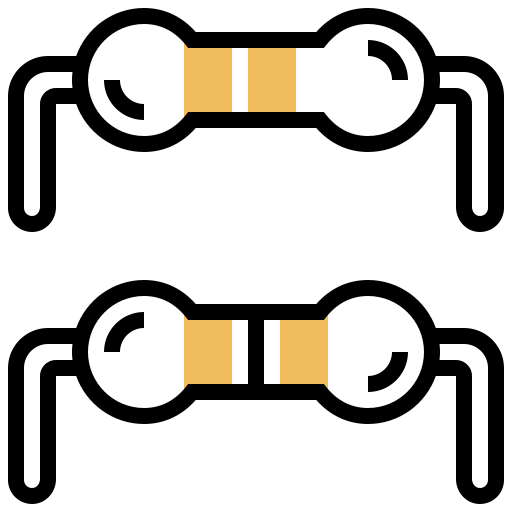 Resistor Meticulous Yellow shadow icon