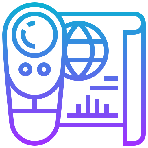 Remote control Meticulous Gradient icon