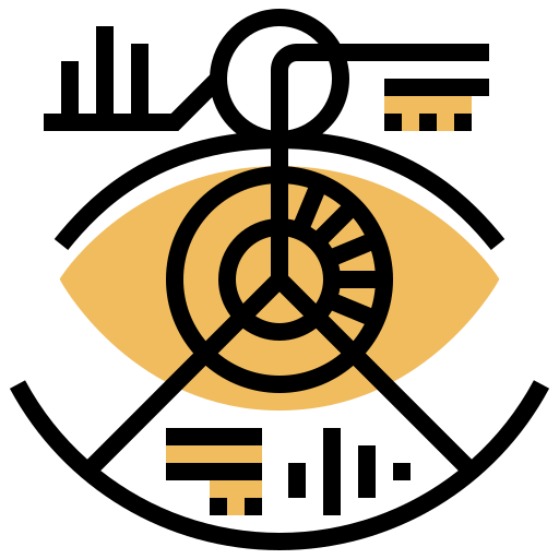 Eye recognition Meticulous Yellow shadow icon