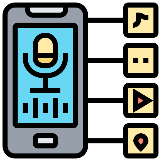 音声制御 Meticulous Lineal Color icon