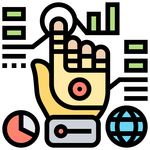 Wired gloves Meticulous Lineal Color icon