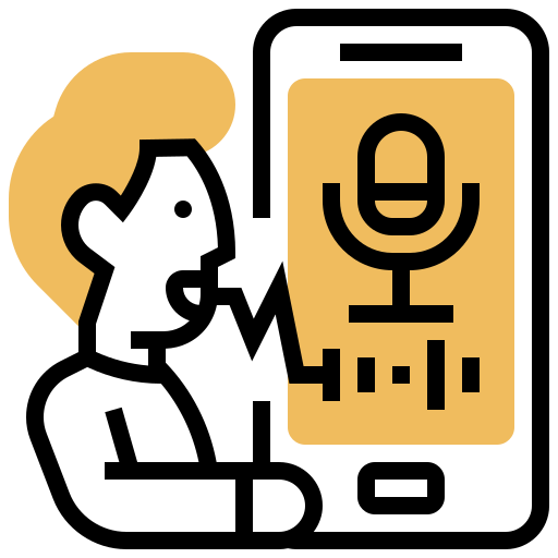 Voice recognition Meticulous Yellow shadow icon