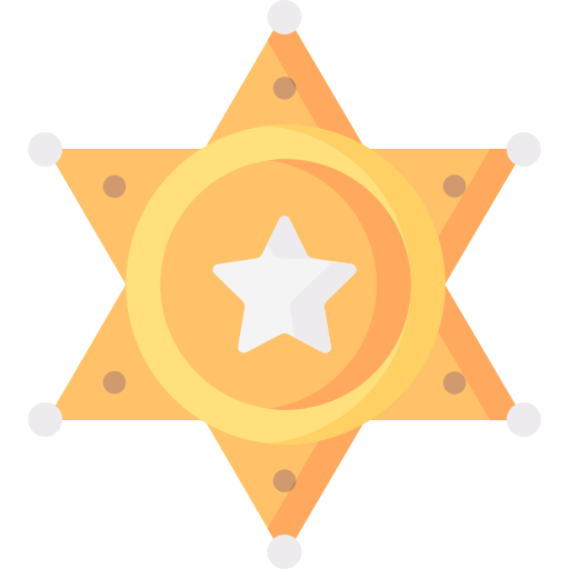 insignia del sheriff Special Flat icono