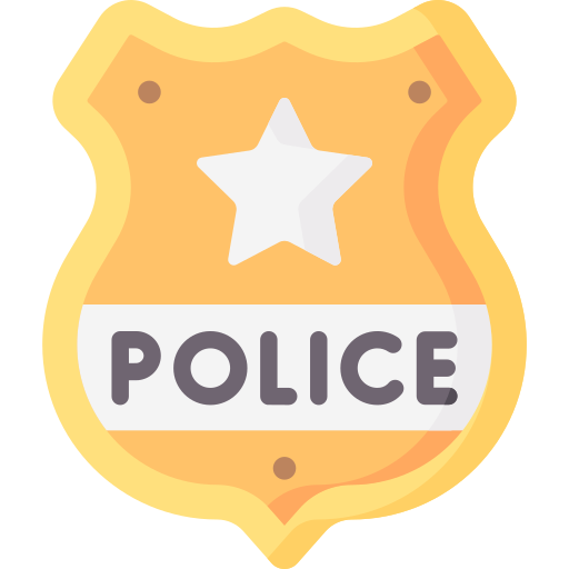 odznaka policyjna Special Flat ikona