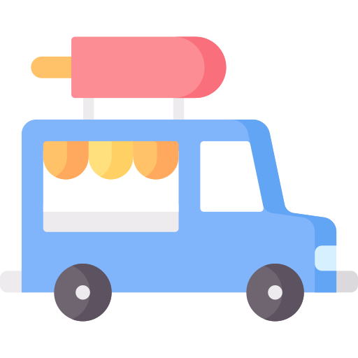 camion de helados Special Flat icono