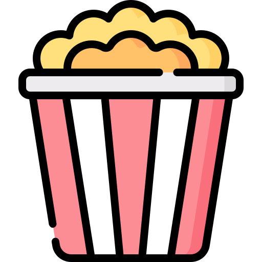 Popcorn box Special Lineal color icon