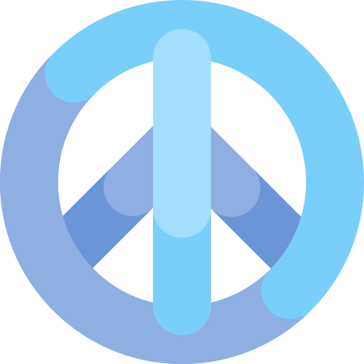 signo de la paz Kawaii Flat icono