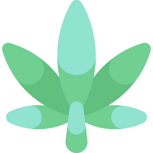 cannabis Kawaii Flat Icône