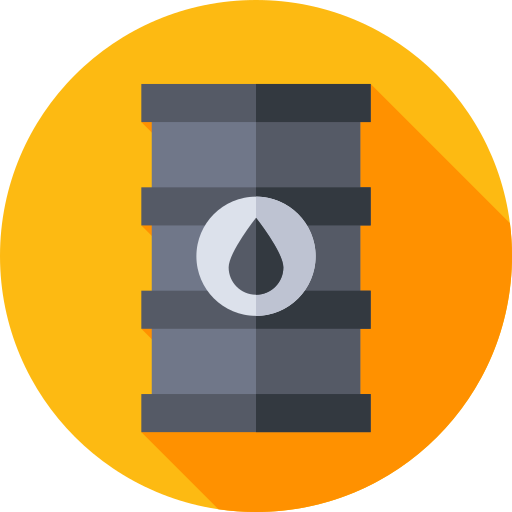 barril de petróleo Flat Circular Flat icono