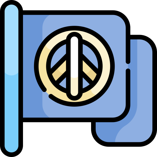 Peace Kawaii Lineal color icon