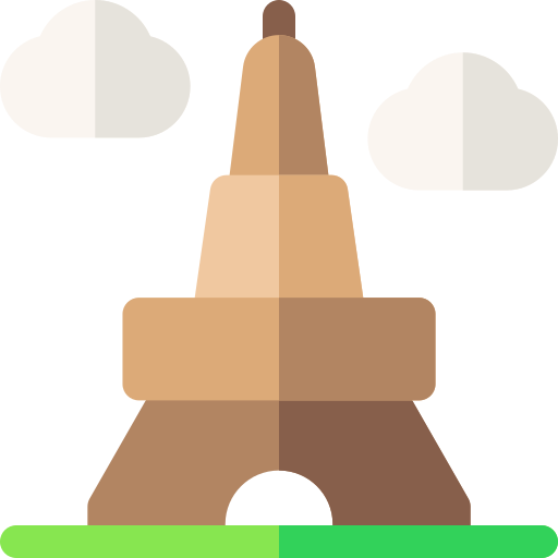Эйфелева башня Basic Rounded Flat иконка