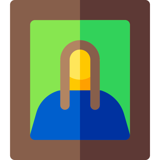 Mona lisa Basic Rounded Flat icon