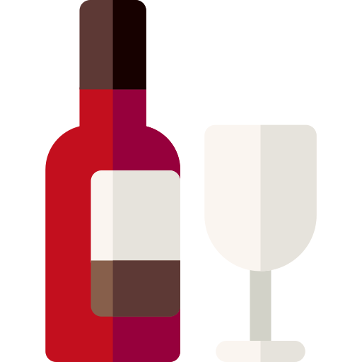 wijn Basic Rounded Flat icoon