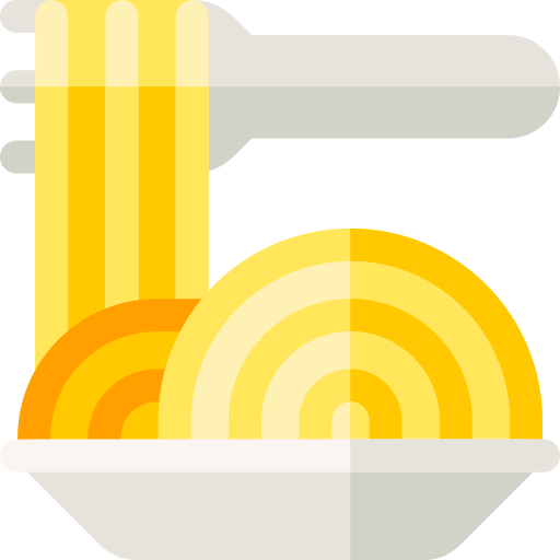 espaguetis Basic Rounded Flat icono