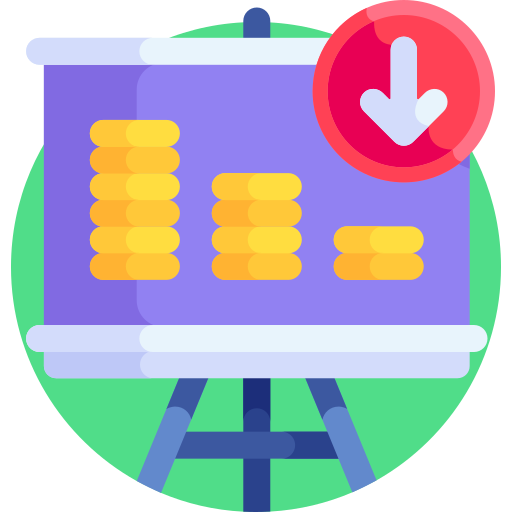 Money loss Detailed Flat Circular Flat icon