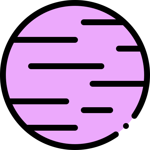 金星 Detailed Rounded Lineal color icon