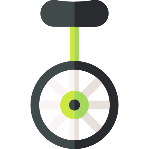 一輪車 Basic Rounded Flat icon