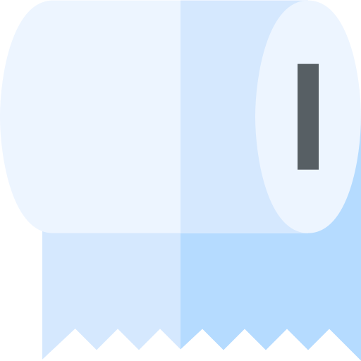 Tissue roll Basic Straight Flat icon