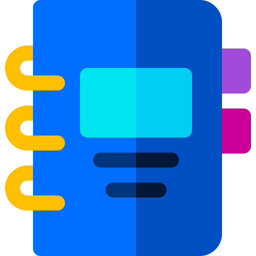 notizbuch Basic Rounded Flat icon