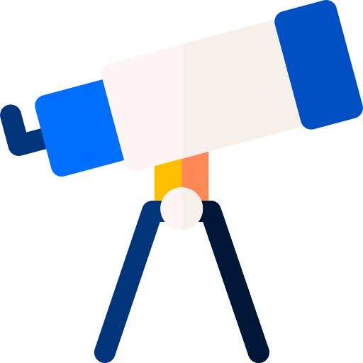 Telescope Basic Rounded Flat icon