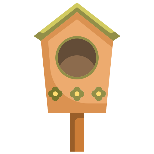 casa del pájaro Justicon Flat icono
