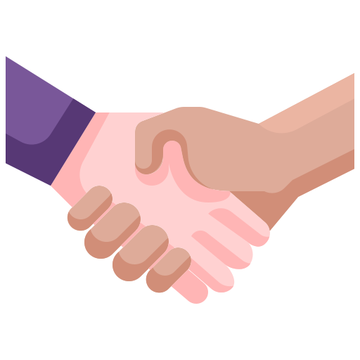 Hand shake Justicon Flat icon