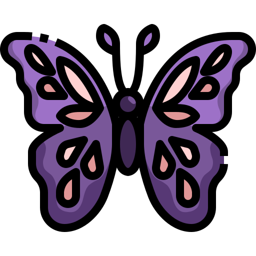 mariposa Justicon Lineal Color icono