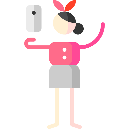 telefon Puppet Characters Flat ikona