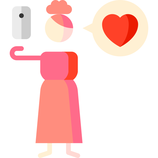 Heart Puppet Characters Flat icon